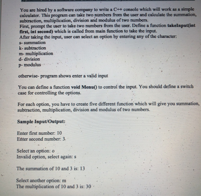 Solved You are hired by a software company to write a C++ | Chegg.com