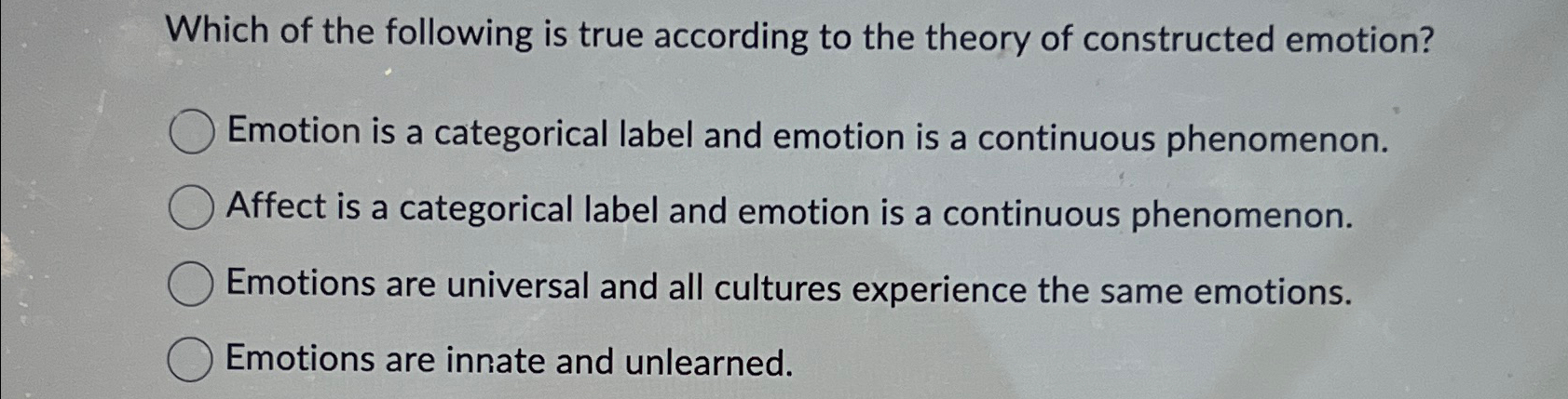 Solved Which of the following is true according to the | Chegg.com