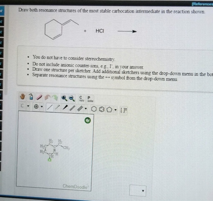 Solved [References Draw both resonance structures of the | Chegg.com