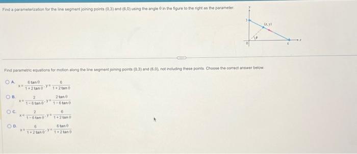 Solved Find a parameterization for the line segment joining | Chegg.com