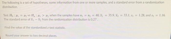 Solved The following is a set of hypotheses, some | Chegg.com