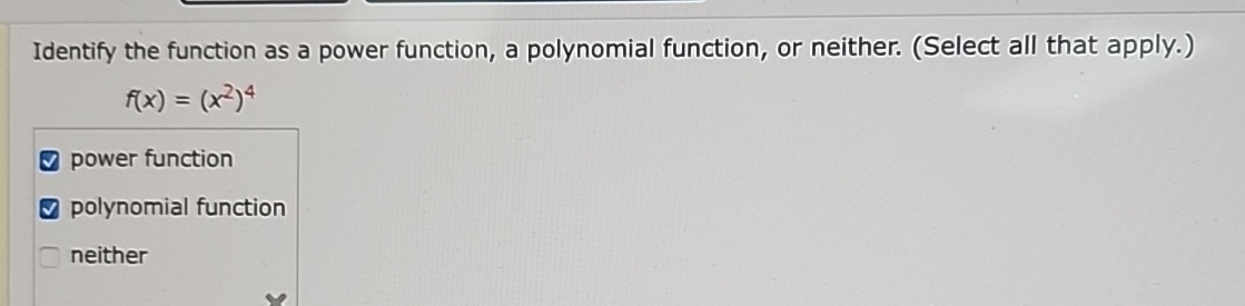 Solved Identify the function as a power function, a | Chegg.com