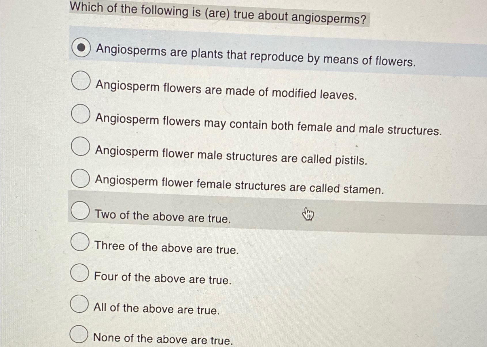 Solved Which of the following is (are) ﻿true about | Chegg.com