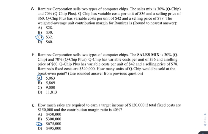 Solved In this collaboration, you used ratios: cost of chips