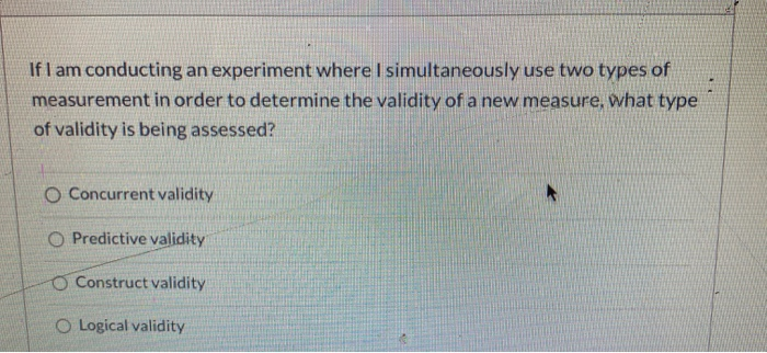 Solved : If I am conducting an experiment where I | Chegg.com