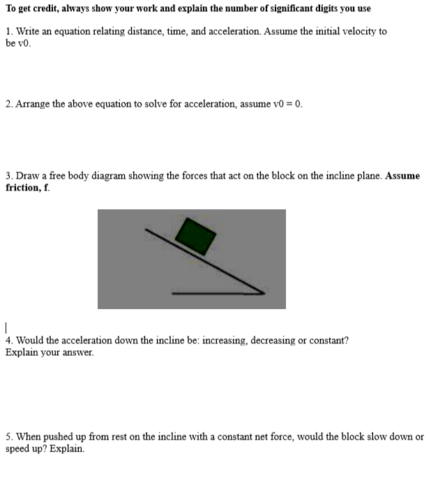 Solved To get credit, always show your work and explain the | Chegg.com
