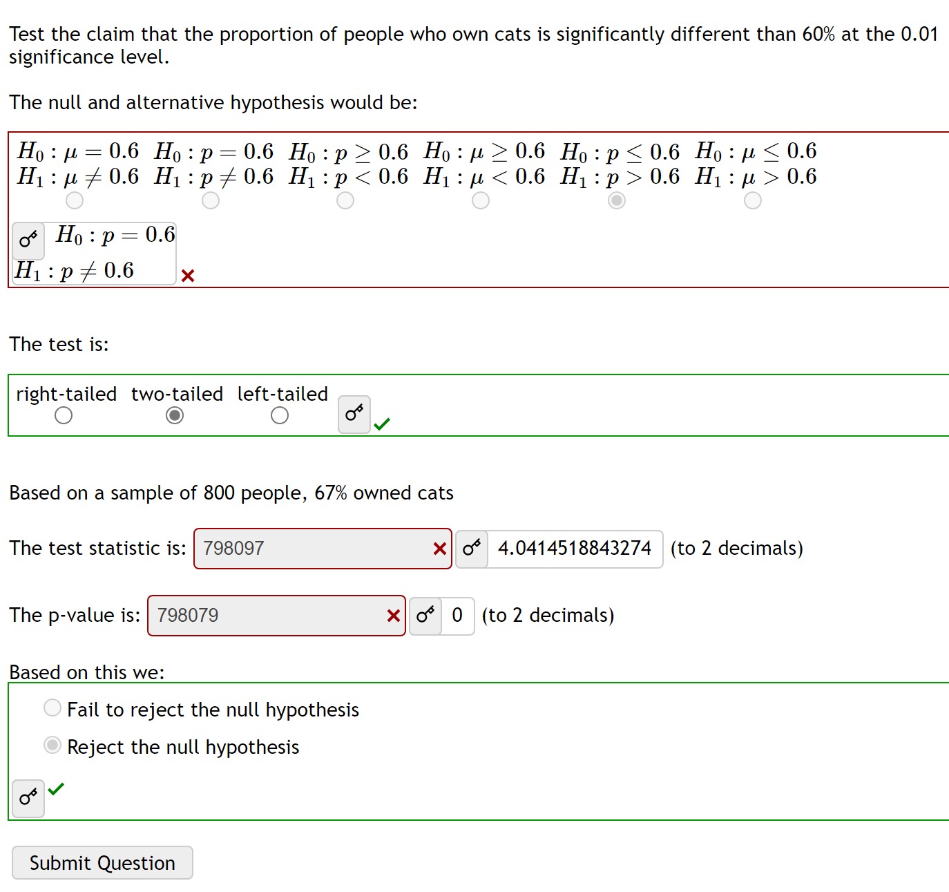 how to find the value of the test statistic on ti 84