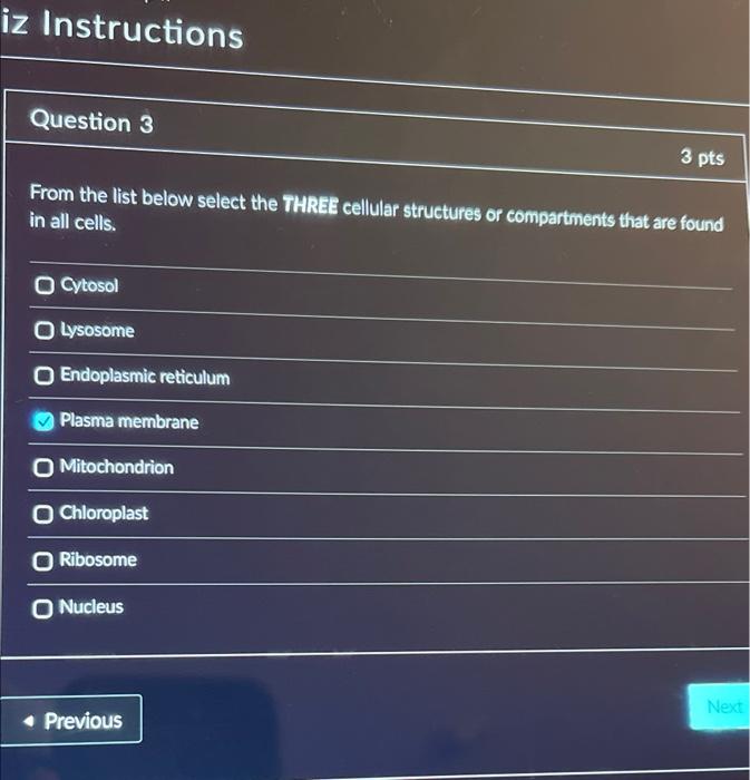 Solved iz Instructions Question 3 From the list below select | Chegg.com