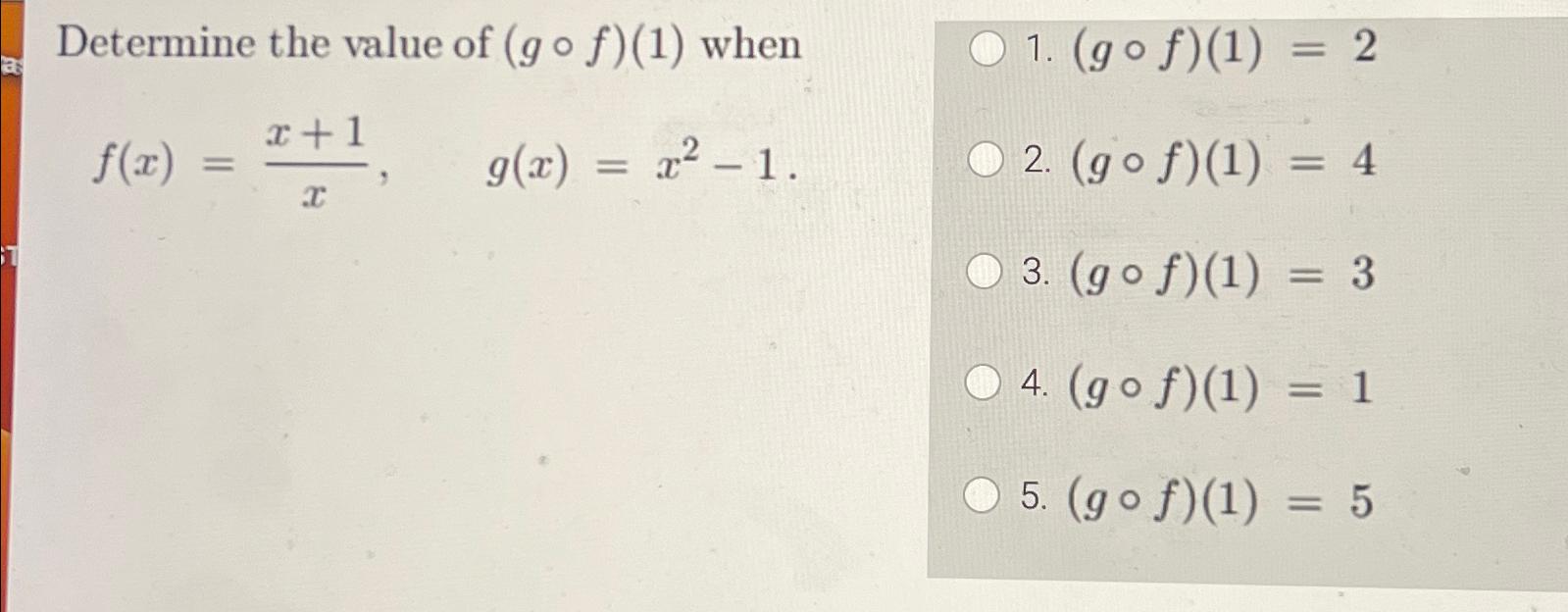 determine the value of g 1 4