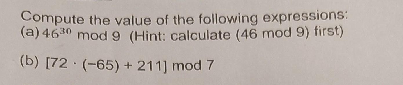 which of the following expressions correctly compute 5 26