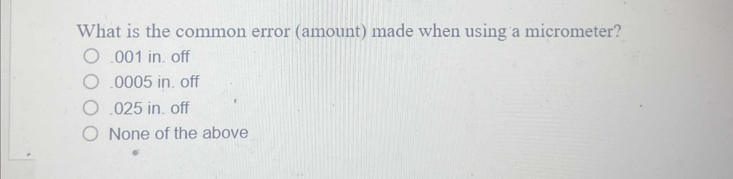 Solved What is the common error (amount) ﻿made when using a | Chegg.com