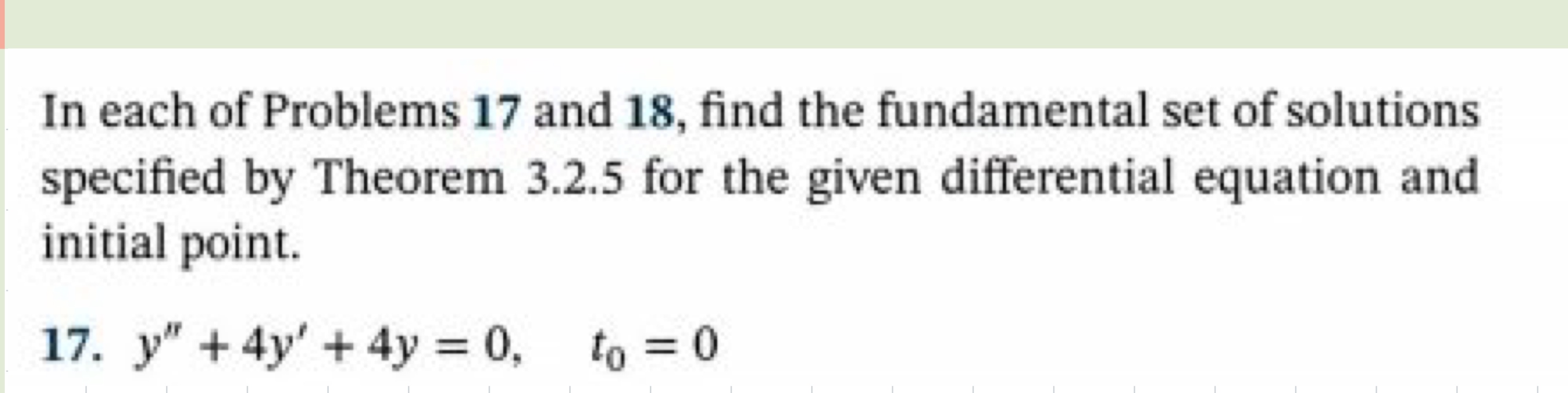 Solved In each of Problems 17 ﻿and 18, ﻿find the fundamental | Chegg.com