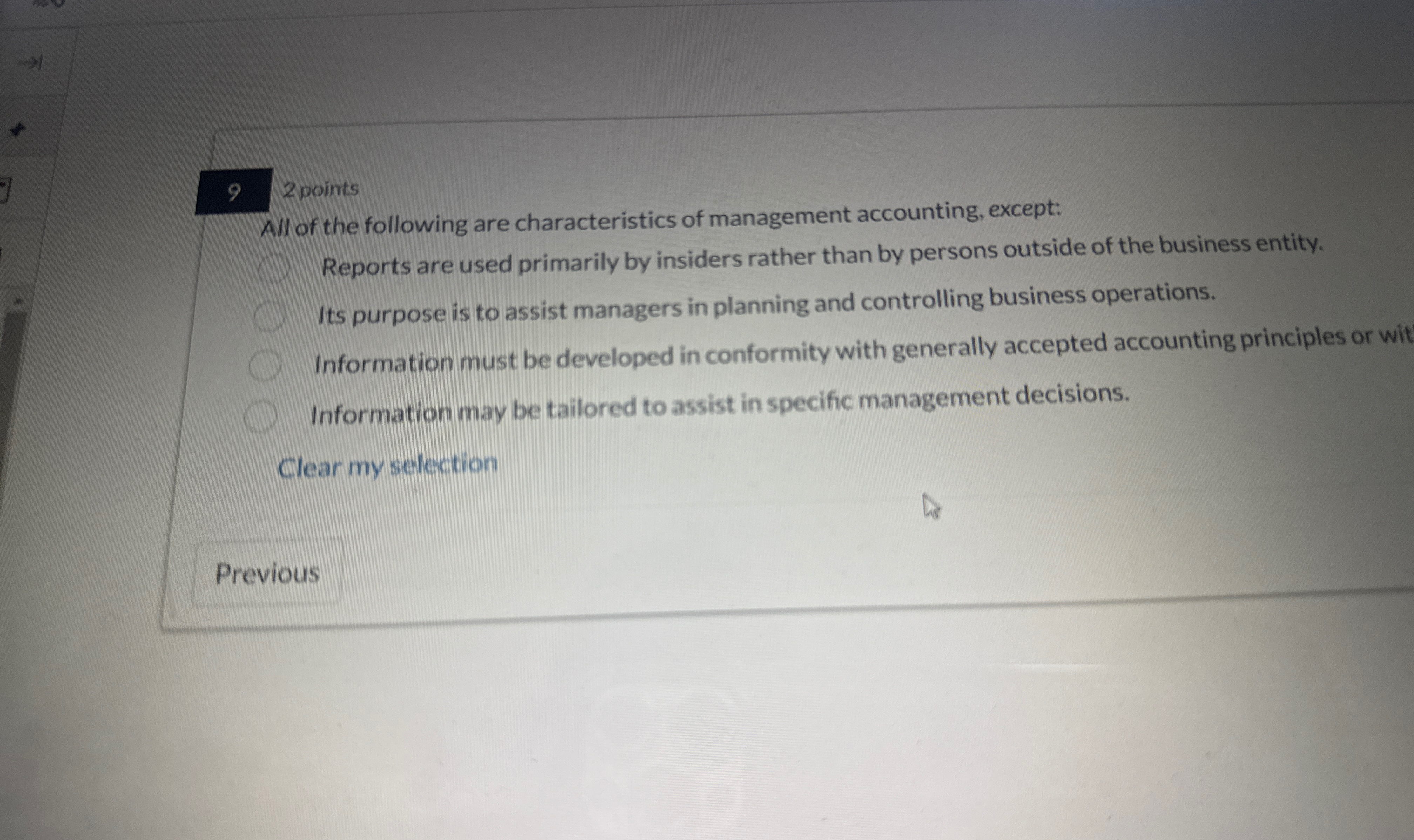 Solved All of the following are characteristics of