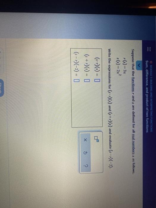 Solved MODULE 2 GUILDING AND INTERPRETING FUNCTIONS Sum, | Chegg.com