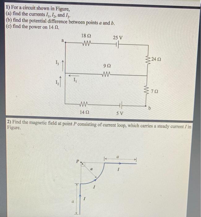 Solved 1) For a circuit shown in Figure, (a) find the | Chegg.com