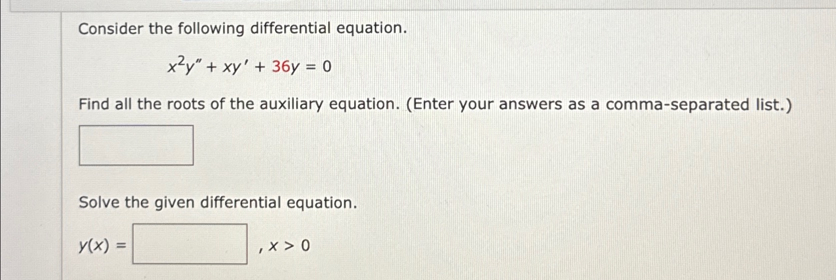 Solved Consider the following differential | Chegg.com