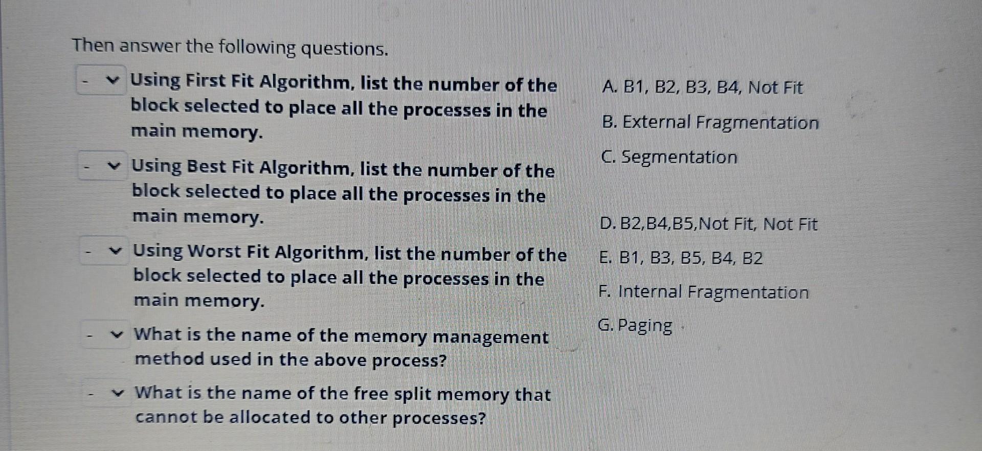 Solved QUESTION 21 Given memory holes as shown in the figure | Chegg.com