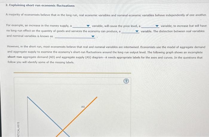 Solved 2. Explaining short-run economic fluctuations A | Chegg.com