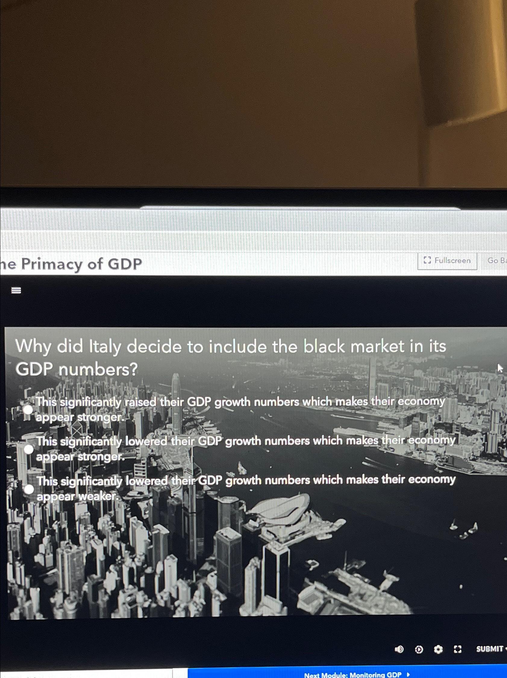 Solved Primacy of GDP[? ﻿FullscreenGo BЕWhy did ltaly decide