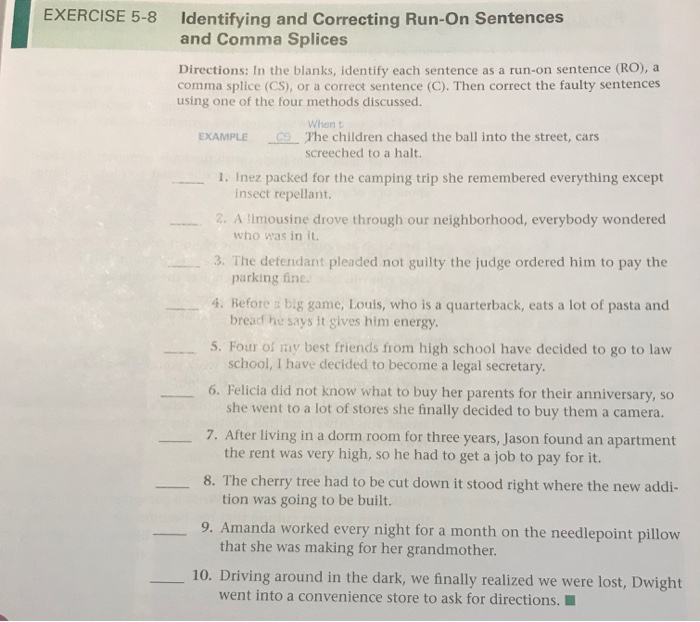 solved-identify-the-sentences-as-a-run-on-comma-splice-chegg