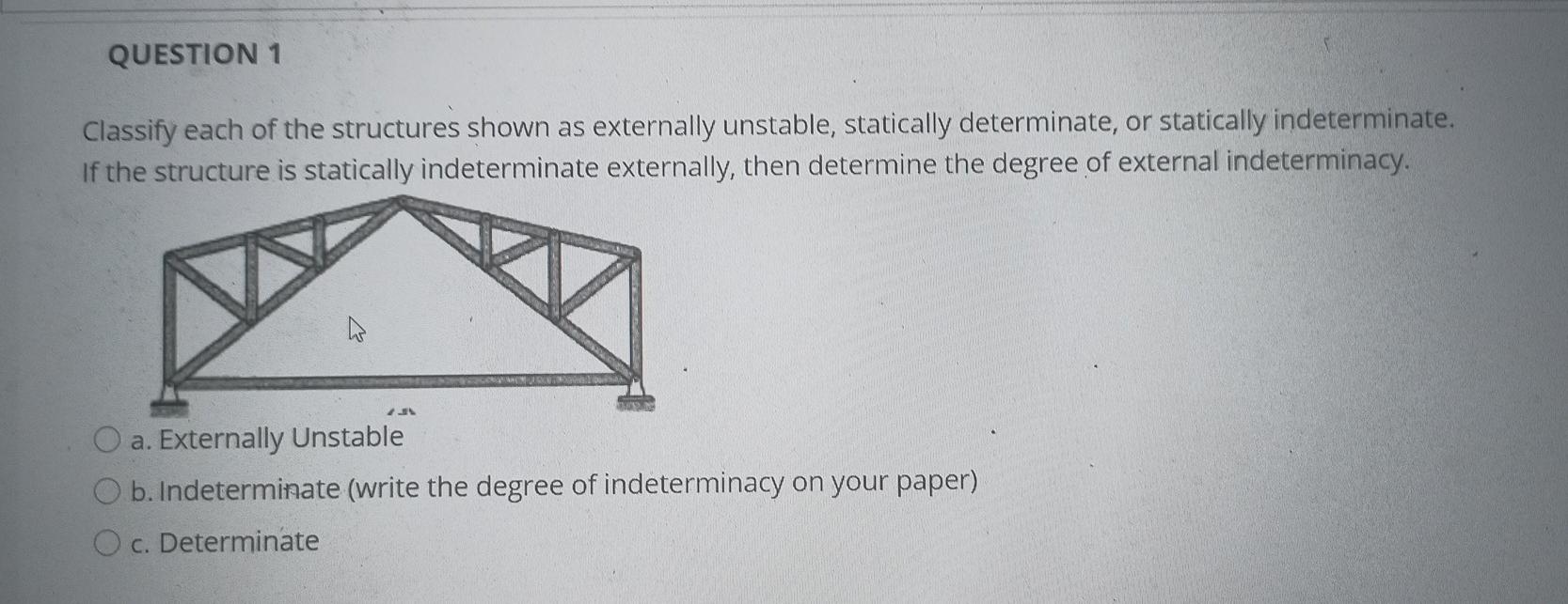 Solved QUESTION 1 Classify each of the structures shown as | Chegg.com