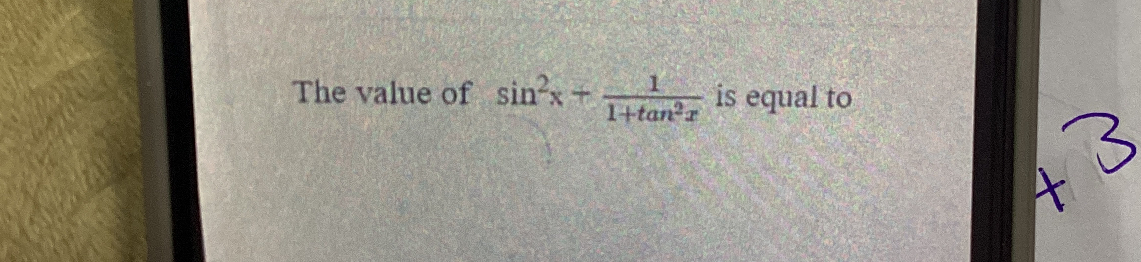 Solved The Value Of Sin2x 11 tan2x is Equal To Chegg