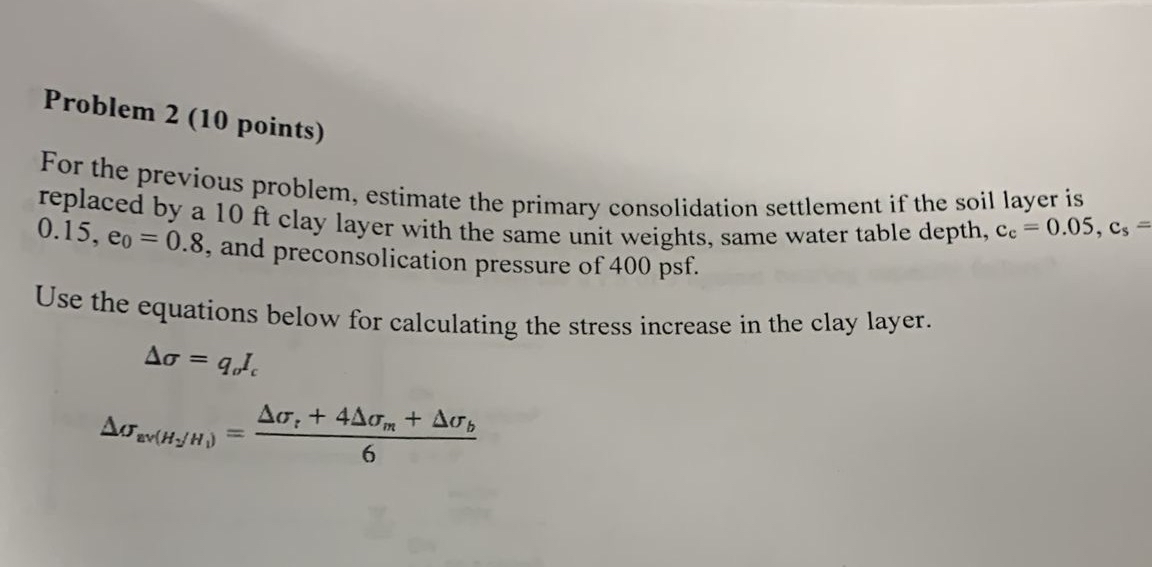 Solved Problem 2 ( 10 ﻿points)For the previous problem, | Chegg.com