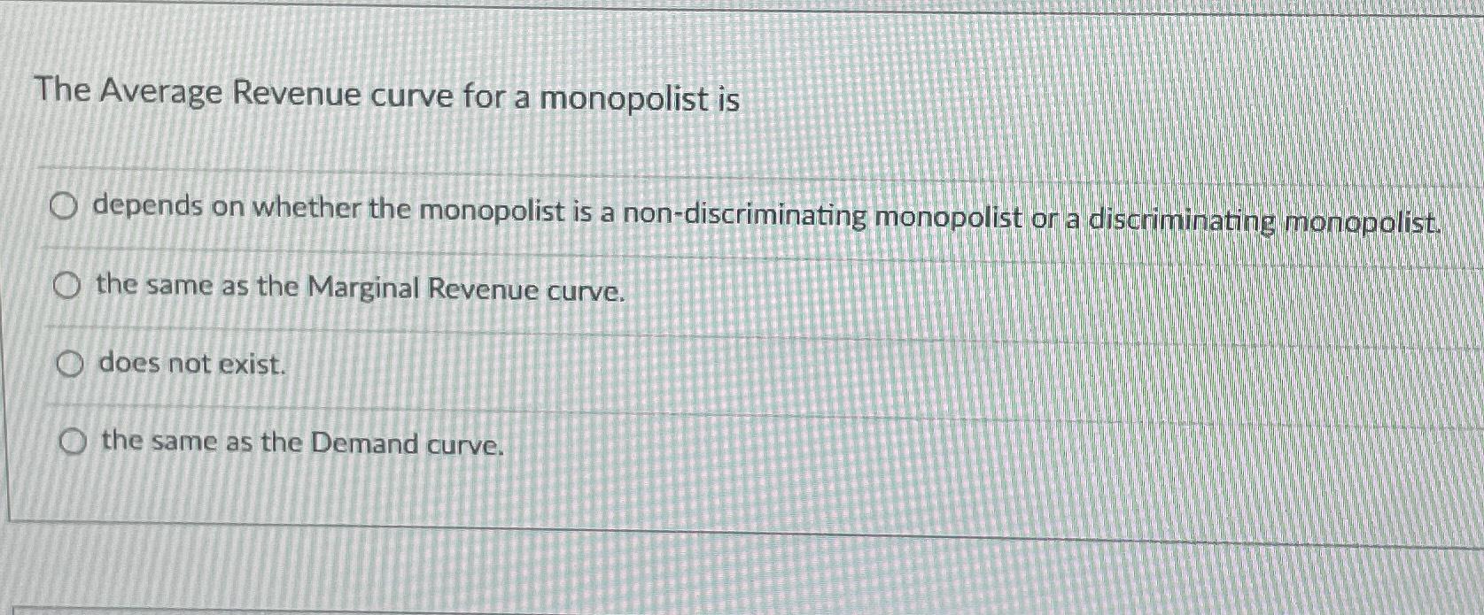 solved-if-the-demand-curve-facing-the-monopolist-is-chegg