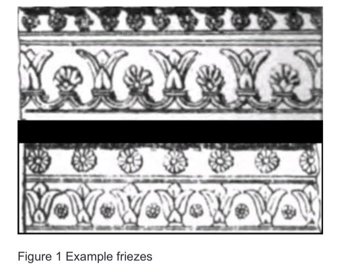 Solved A frieze pattern is a decoration made from repeated | Chegg.com