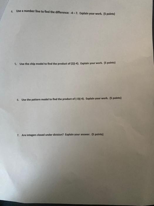 Solved Show all work. Explain all answers in detail. No | Chegg.com