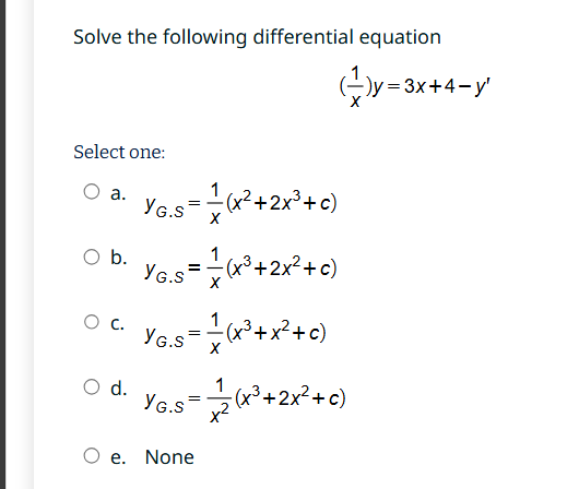 Solved Solve the following differential | Chegg.com
