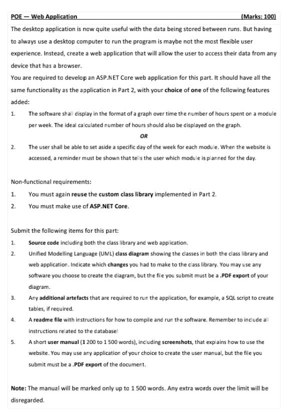 Solved Part 2 - Persisting the Data (Marks: 100) The | Chegg.com