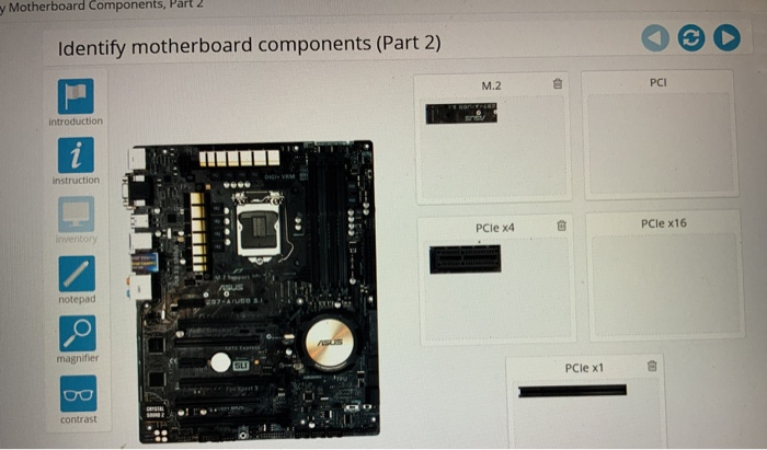 Y Motherboard Components, Part 2 Identify Motherboard | Chegg.com