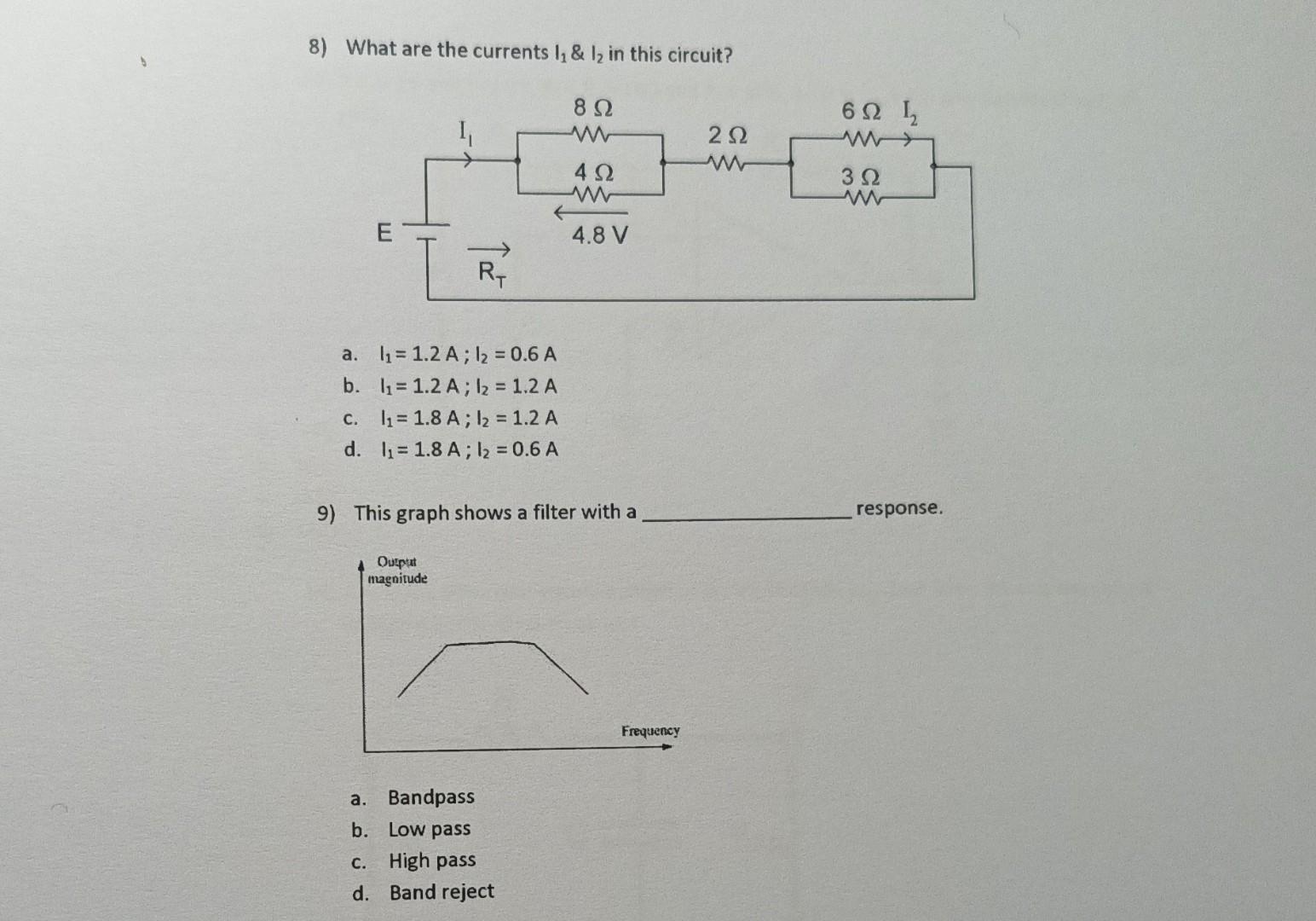 Solved 10) Write the loop equation for abcdefa. a. | Chegg.com