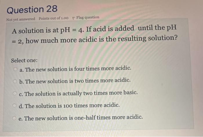 Solved Question 28 Not yet answered Points out of 1.00 P | Chegg.com