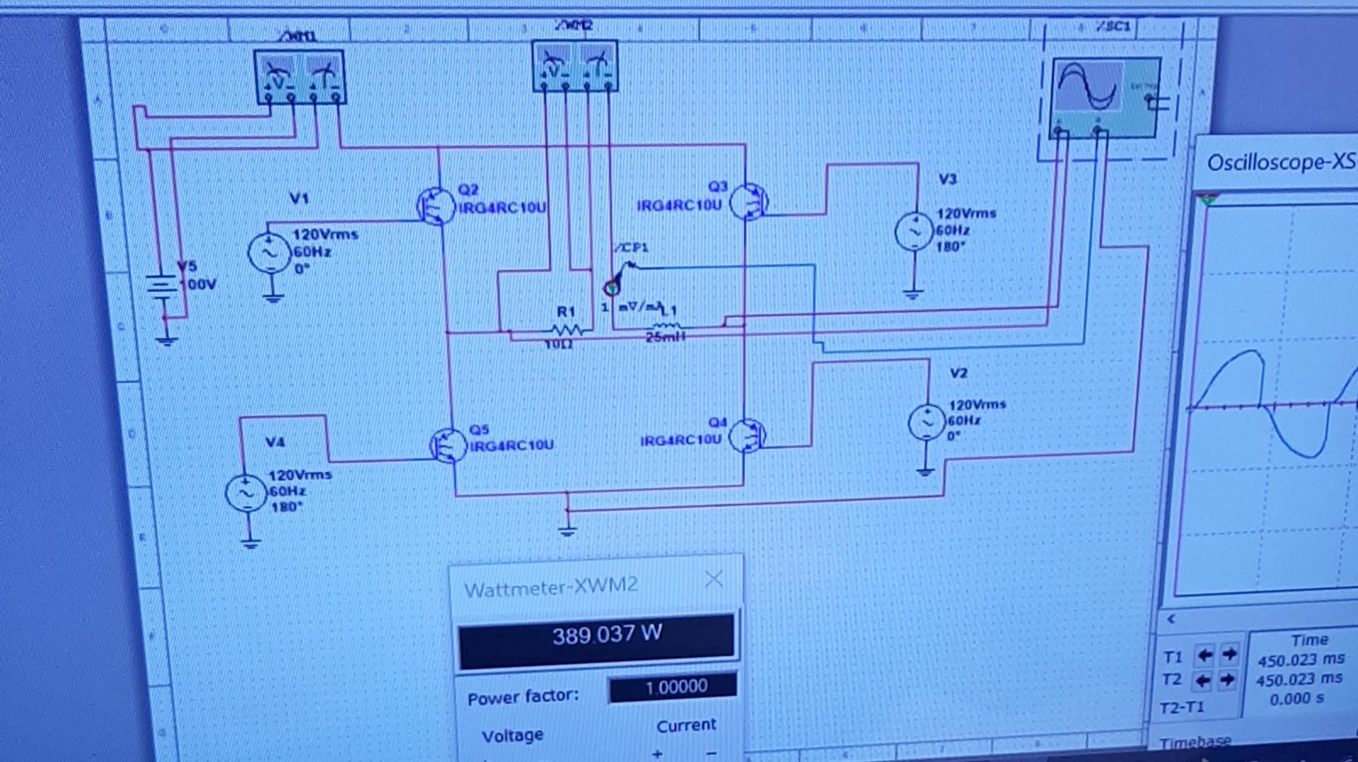 Solved Square Wave Inverter With Rl Load The Full Bridge Chegg Com