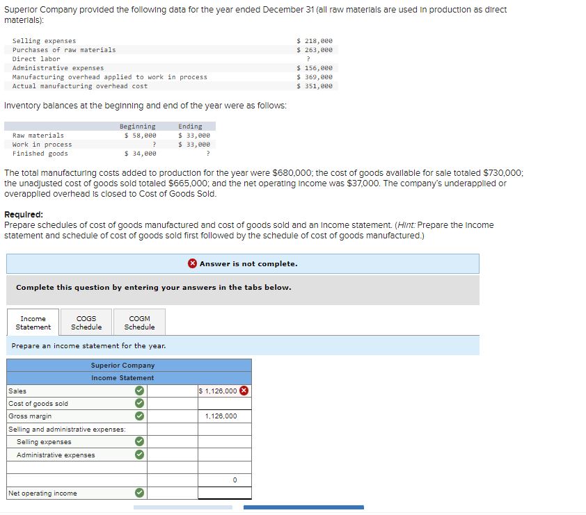 Solved The total manufacturing costs added to production for | Chegg.com