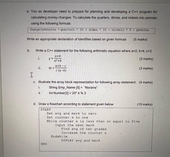 Solved a. You as developer need to prepare for planning and | Chegg.com