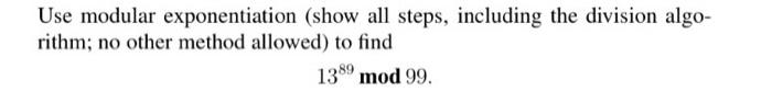 Solved please show all the steps and EXACT method on solving | Chegg.com