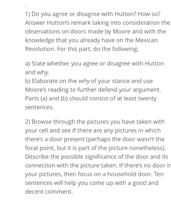 This assignment has two readings; use the Moore | Chegg.com
