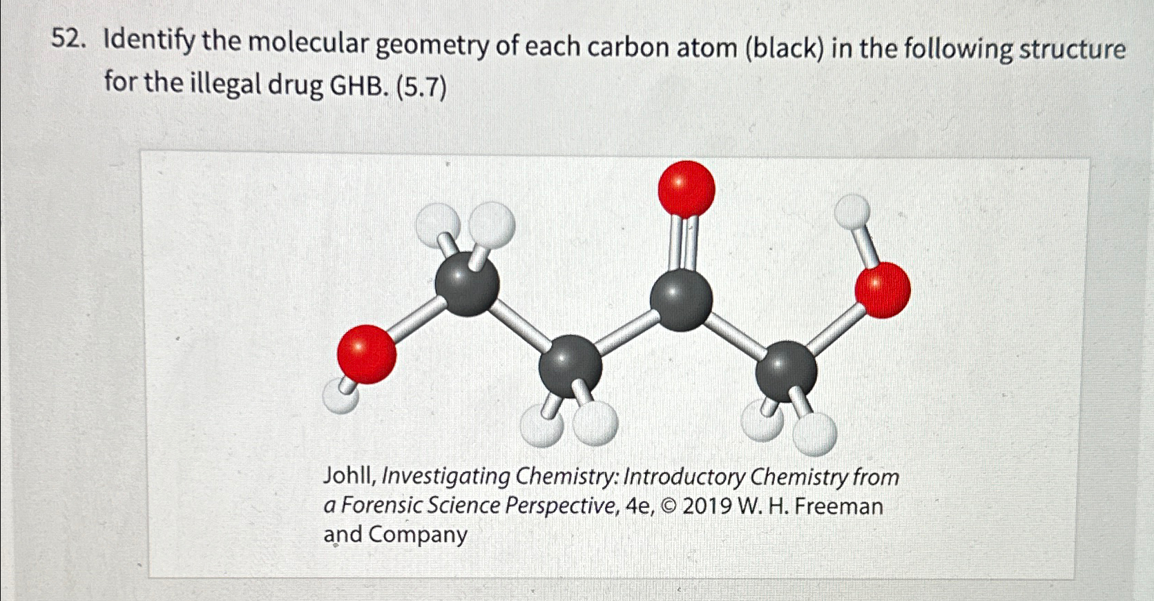 Solved Identify the molecular geometry of each carbon atom | Chegg.com