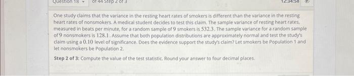 solved-one-study-claims-that-the-variance-in-the-resting-chegg