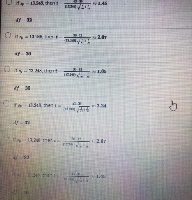 solved-we-are-doing-a-two-mean-pooled-t-test-we-have-two-chegg