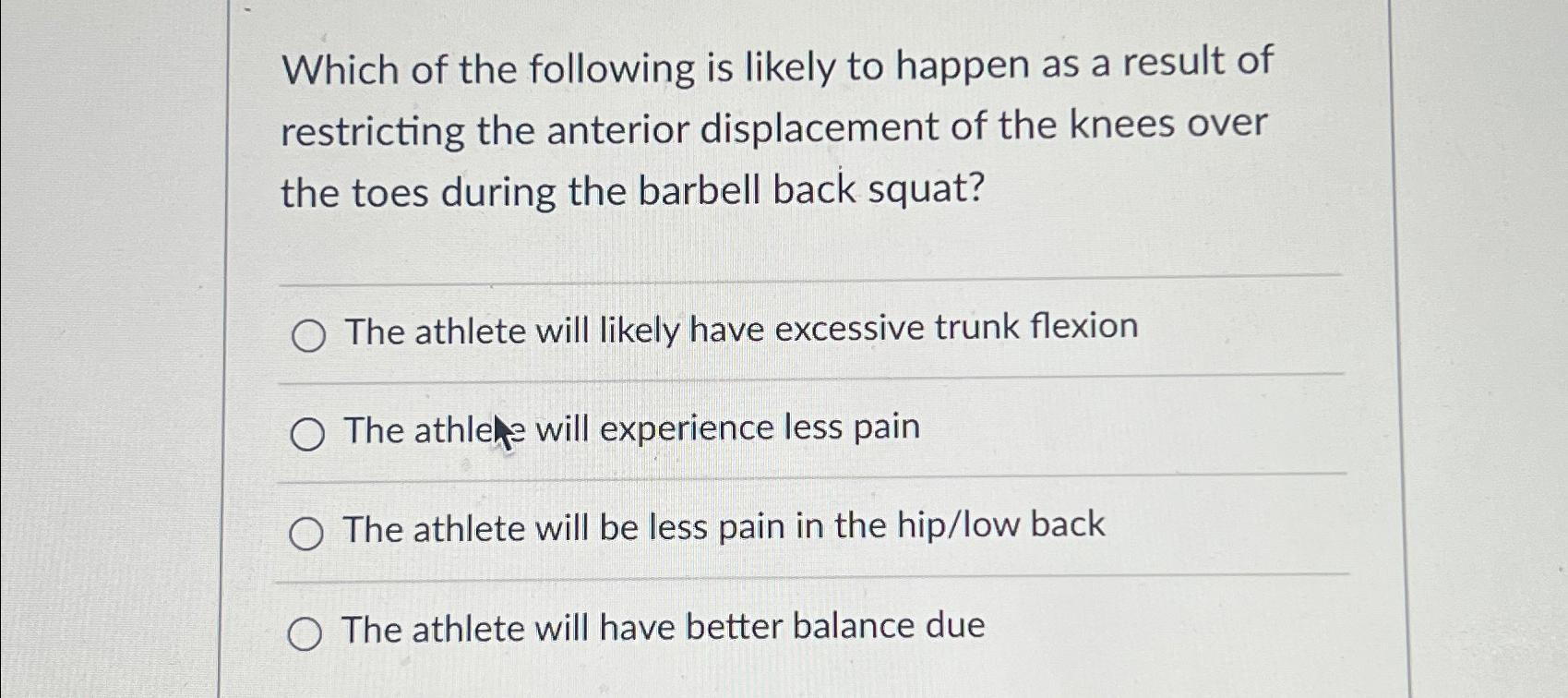 Solved Which of the following is likely to happen as a | Chegg.com