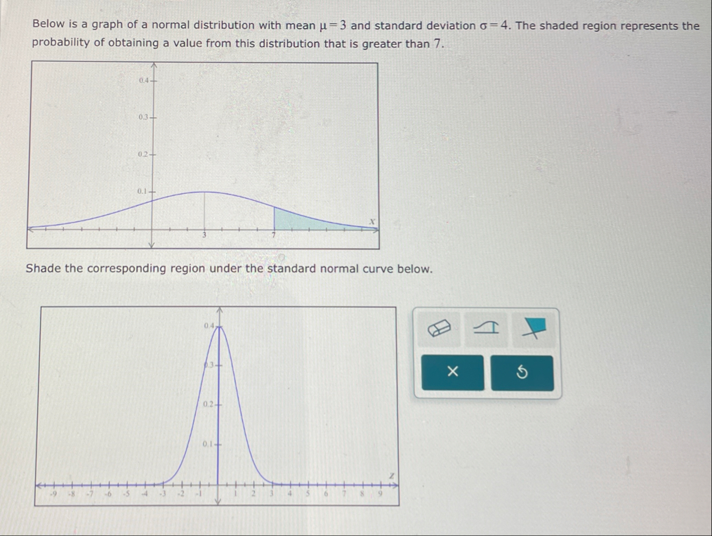 [Solved]: Below is a graph of a normal distribution with m image.