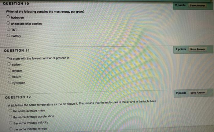 Solved QUESTION 10 2 points Save Answer Which of the | Chegg.com