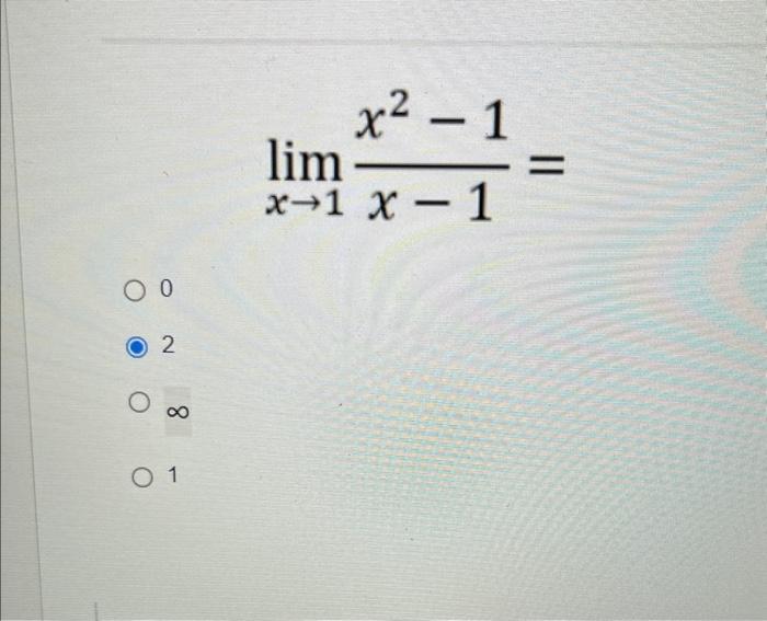 Solved Limx→1x−1x2−1 5647