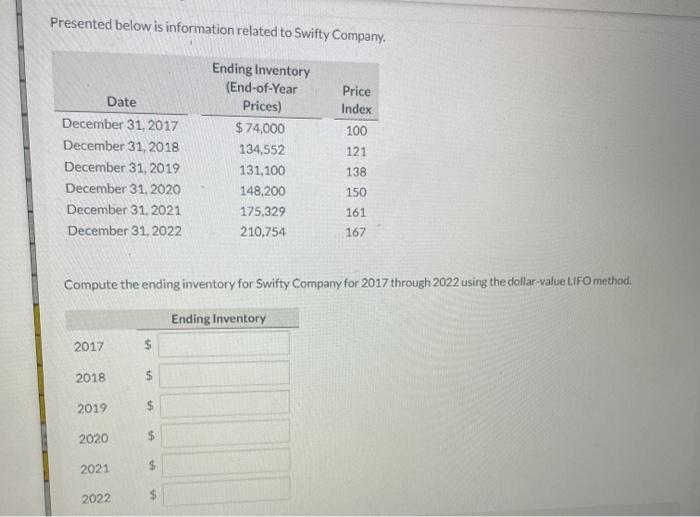 solved-presented-below-is-information-related-to-swifty-chegg