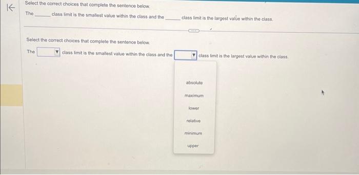 Solved Select The Correct Choices That Complete The Sentence | Chegg.com