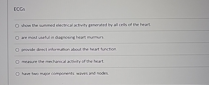 Solved ECGsq,show the summed electrical activity generated | Chegg.com